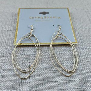 Spring Street The Collection Women Earrings Gold Tone Fashion Jewelry Wired